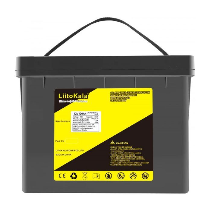 Батарея LiFePo4 Liitokala LiFePO4 12V-100Ah (DC-12V100Ah LiFePO4) изображение 2