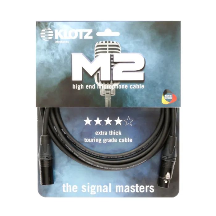 Микрофонный кабель Klotz M2 Superior Microphone Cable 1 m (228276)