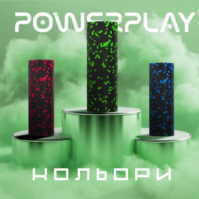 Масажный ролик PowerPlay PP-4346 Mini EPP Foam Roller 15x5,3см Чорно/Синій (PP_4346_Blue_(15*5)) изображение 10