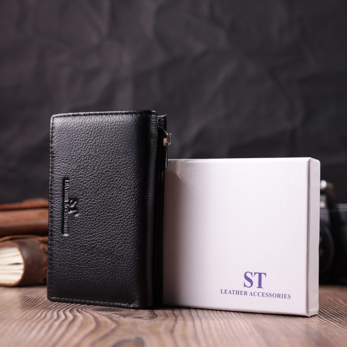 Гаманець ST Leather Шкіряний Чорний (22488) зображення 10