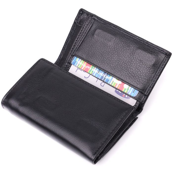Гаманець ST Leather Шкіряний Чорний (22488) зображення 5