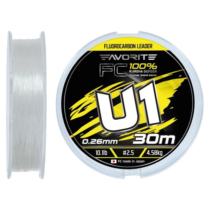 Флюорокарбон Favorite U1 FC 30m 3.0/0.285mm 13.2lb/5.97kg (1693.12.14)