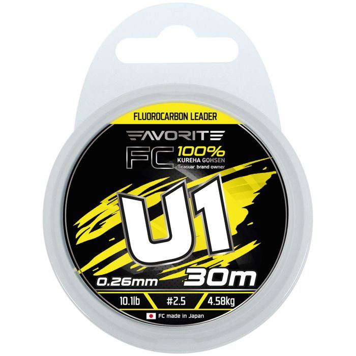 Флюорокарбон Favorite U1 FC 30m 3.0/0.285mm 13.2lb/5.97kg (1693.12.14) изображение 2