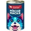 Консерви для собак М'ясна Миска шматочки в соусі з куркою 415 г (4820255192222)
