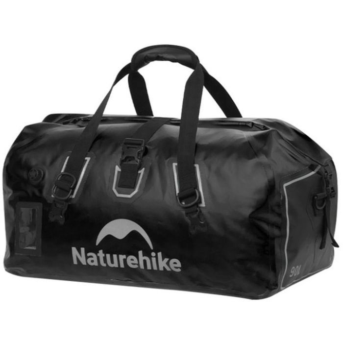 Сумка дорожная Naturehike Водонепроникна CNK2450XB015, 90 л, чорна (6975641883753)