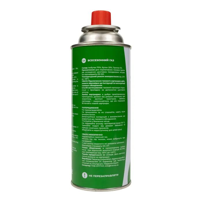 Газовый баллон Tribe цанговий 220 г (T-HF-0006) изображение 3