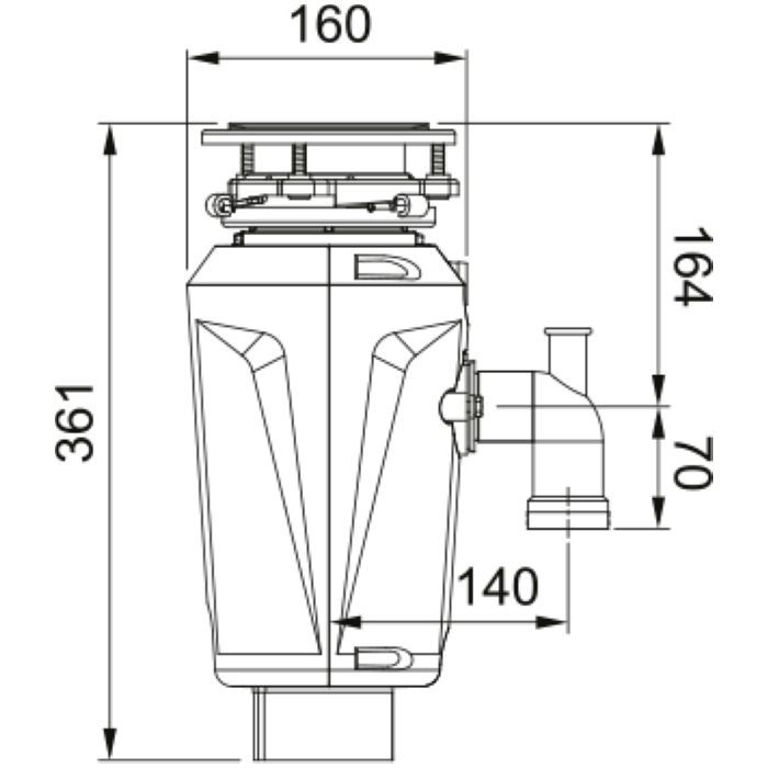 Измельчитель пищевых отходов Franke Slim 50 (134.0715.098) изображение 2
