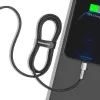 Дата кабель USB 2.0 AM to Lightning 1.0m Cafule Metal 2.4A black Baseus (CALJK-A01) изображение 5