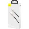 Дата кабель USB 2.0 AM to Lightning 1.0m Cafule Metal 2.4A black Baseus (CALJK-A01) изображение 7
