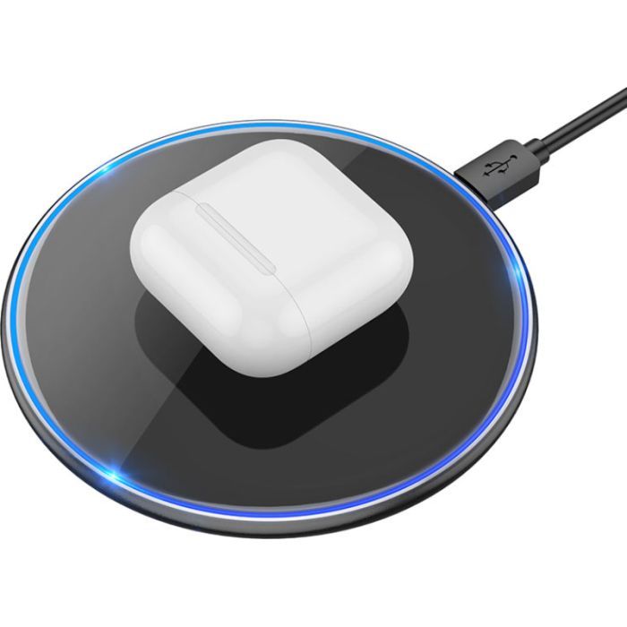 Зарядное устройство HOCO HOCO CW6 Pro Easy 15W charging wireless fast charger Black (6931474755032) изображение 3