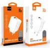 Зарядний пристрій WUW C208 1xUSB-C PD30W + 1xUSB QC3.0 18W White (6972573333417) зображення 2