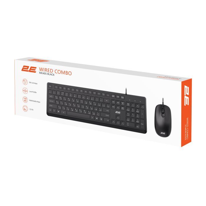Комплект 2E MK405 USB UA Black (2E-MK405UBK_UA) изображение 13