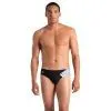 Плавки Arena Stripe Swim Briefs 007929-550 чорний, сірий 100 (3468337395133)