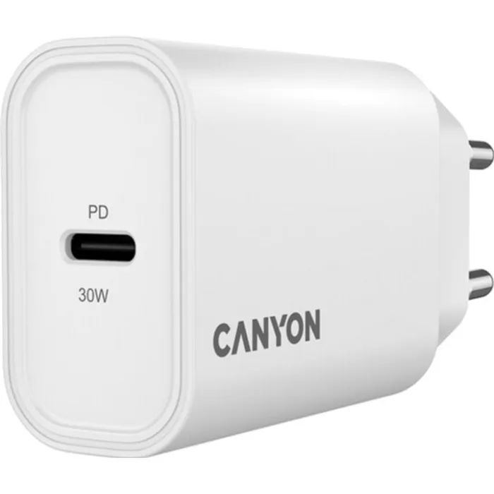 Зарядное устройство Canyon 30CL OnCharge USB-C PD30W White (CNE-CHA30CLW) изображение 5