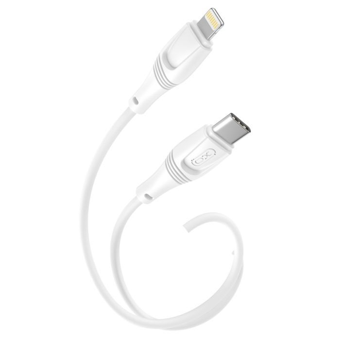 Дата кабель USB-C to Lightning 1.0m 27W High Elastic Zeus XO (NBQ239A_White) изображение 3