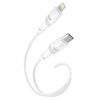 Дата кабель USB-C to Lightning 1.0m 27W High Elastic Zeus XO (NBQ239A_White) изображение 3
