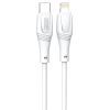 Дата кабель USB-C to Lightning 1.0m 27W High Elastic Zeus XO (NBQ239A_White)