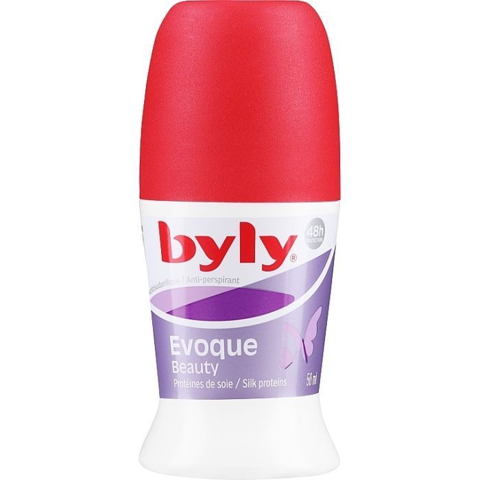 Антиперспірант Byly Evoque Кульковий з протеїнами шовку Захист 48 годин для чутливої жіночої шкіри 50 мл (8411104009295)