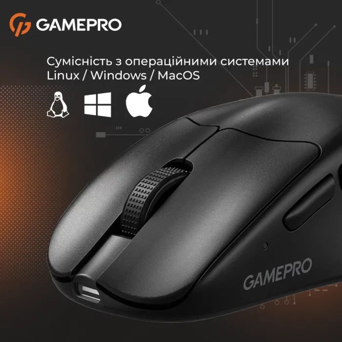 Мышка GamePro Genesis Avenger Wireless/Bluetooth/USB White (GM096W) изображение 10