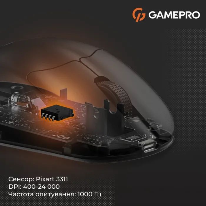 Мышка GamePro Genesis Avenger Wireless/Bluetooth/USB White (GM096W) изображение 3