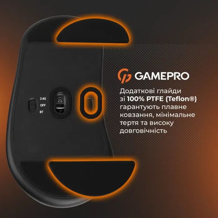 Мышка GamePro Genesis Avenger Wireless/Bluetooth/USB White (GM096W) изображение 7