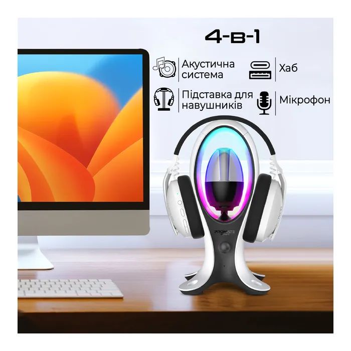 Акустична система Promate Alpha-X USB Black (alpha-x) зображення 2
