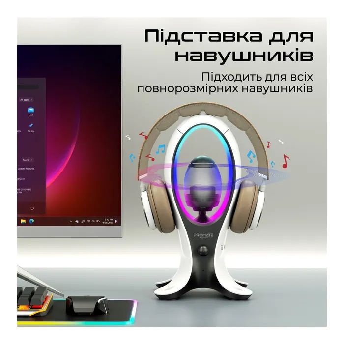 Акустична система Promate Alpha-X USB Black (alpha-x) зображення 6