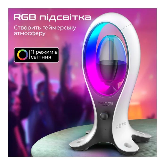 Акустична система Promate Alpha-X USB Black (alpha-x) зображення 7