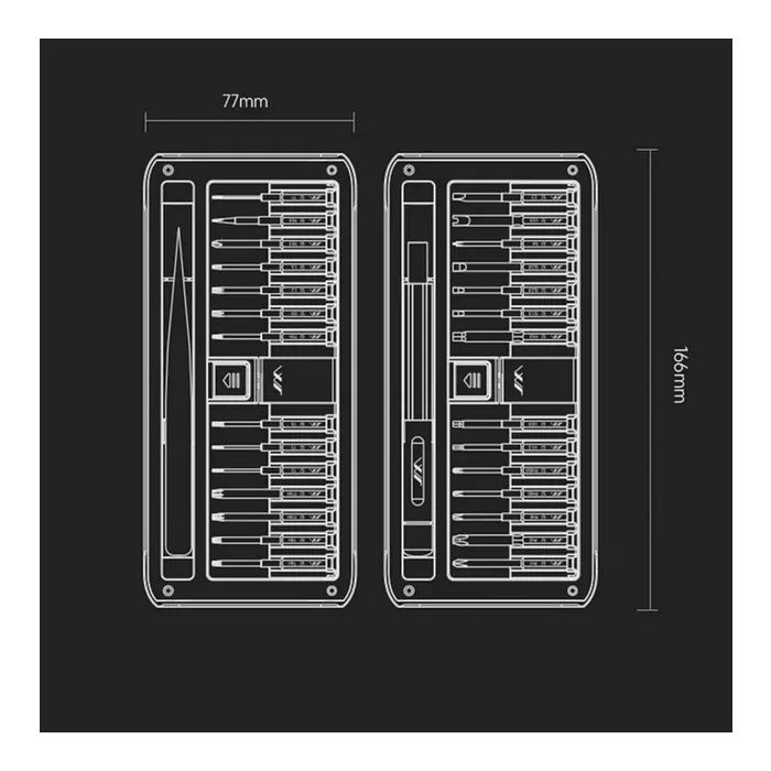 Отвертка Xiaomi JIMIHOME 30in1 Black (JM-GNT30) изображение 4