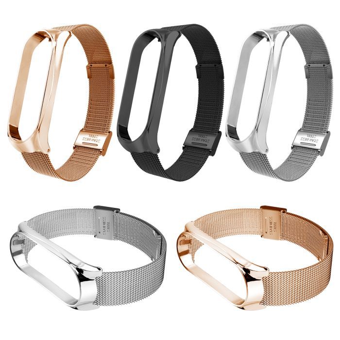 Ремешок для фитнес браслета BeCover Metal для Xiaomi Mi Smart Band 8 Gold (709359) изображение 3
