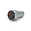 Зарядное устройство VEGGIEG USB QC3.0 + USB-C PD 3.1A digital display silver (QC-C200)