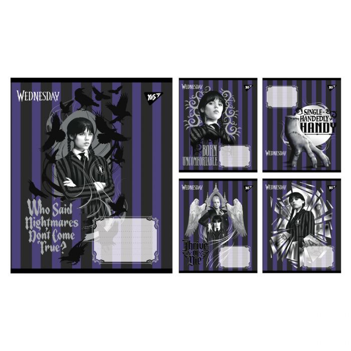 Тетрадь Yes Wednesday Таинственные уроки А5 24 листа линия (768274)