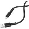 Дата кабель USB 2.0 AM to Lightning 1.0m 2.4A silicone black BOROFONE (6931474710352)