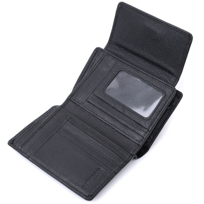 Гаманець ST Leather З натуральної шкіри Чорний (22740) зображення 5