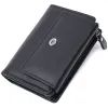 Гаманець ST Leather З натуральної шкіри Чорний (22740)