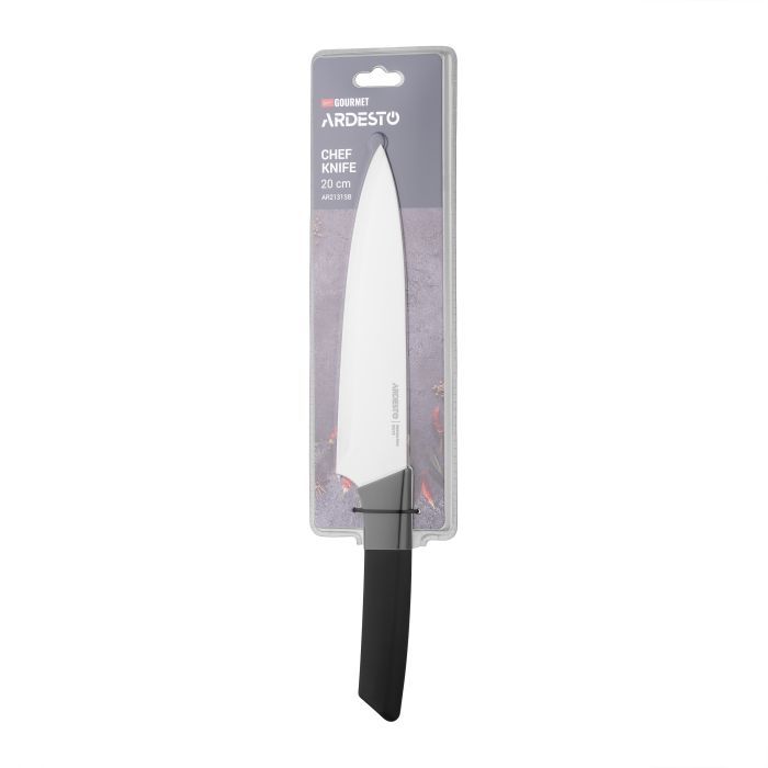 Кухонний ніж Ardesto Gemini Gourmet 20см, чорний (AR2131SB) зображення 3