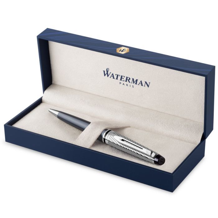 Ручка кулькова Waterman EXPERT Deluxe Metallic Stone Grey CT BP (20 052) зображення 4