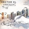 Ручка пір'яна Parker VECTOR 17 XL Metallic Silver Blue CT  FP M (06 112) зображення 7