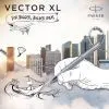 Ручка перьевая Parker VECTOR 17 XL Metallic Silver Blue CT  FP M (06 112) изображение 7