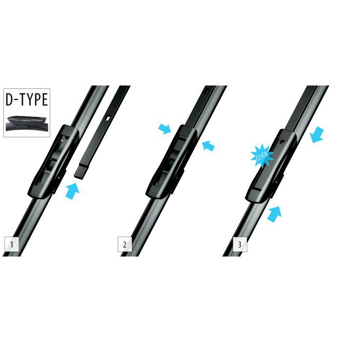 Щітка склоочисника OXIMO 750+650мм (WDP250350) зображення 3