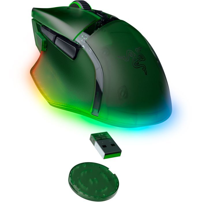 Мишка Razer Basilisk V3 Pro 35K Wireless/Bluetooth/USB Phantom Green (RZ01-05240300-R3G1) зображення 5