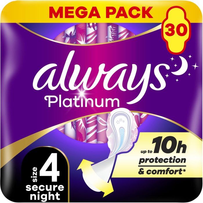 Гигиенические прокладки Always Platinum Secure Night (Размер 4) 5 шт. (8001841449821)