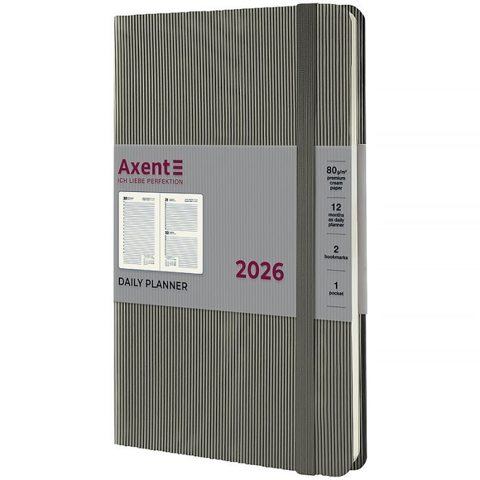 Тижневик Axent датований 2026 Partner Lines, 145х210, чорний (8815-26-01-A)