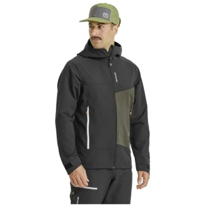 Куртка Ortovox Seceda Softshell Jacket Mns black raven - L - чорний (025.001.1194)