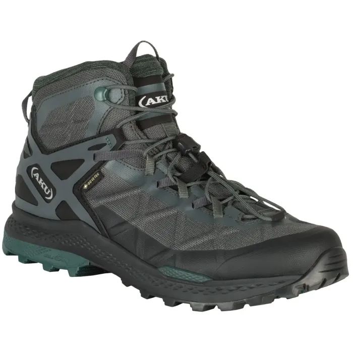 Черевики AKU Rocket MID GTX Grey/Green 10.5 (710-496-10.5)