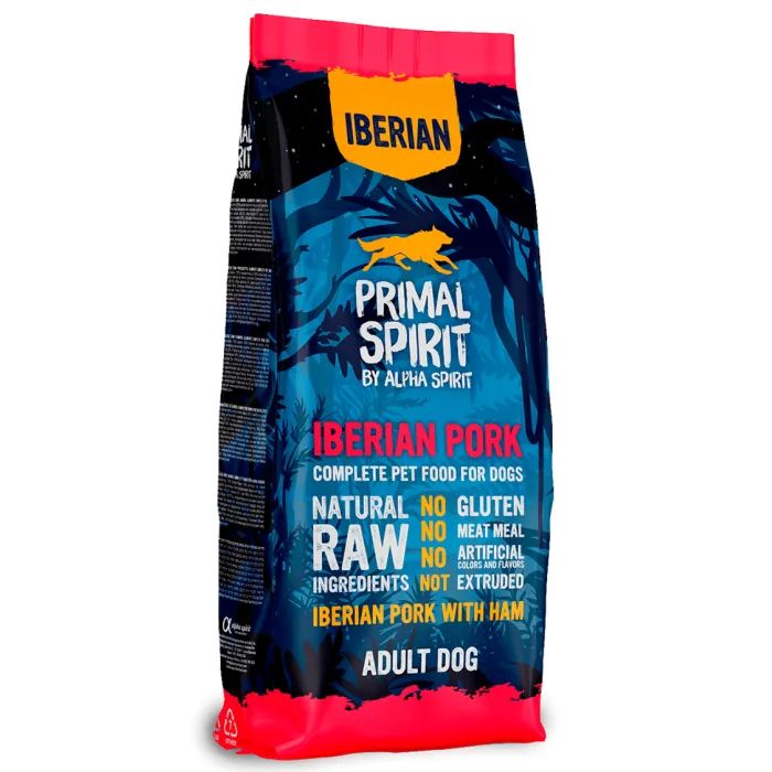 Сухой корм для собак Alpha Spirit Primal Iberian Pork 12 кг (8436586311407)