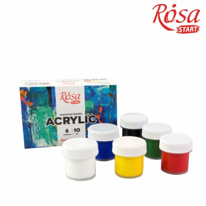 Акриловые краски Rosa START COLOR 9 x10мл (4823098530992) изображение 3