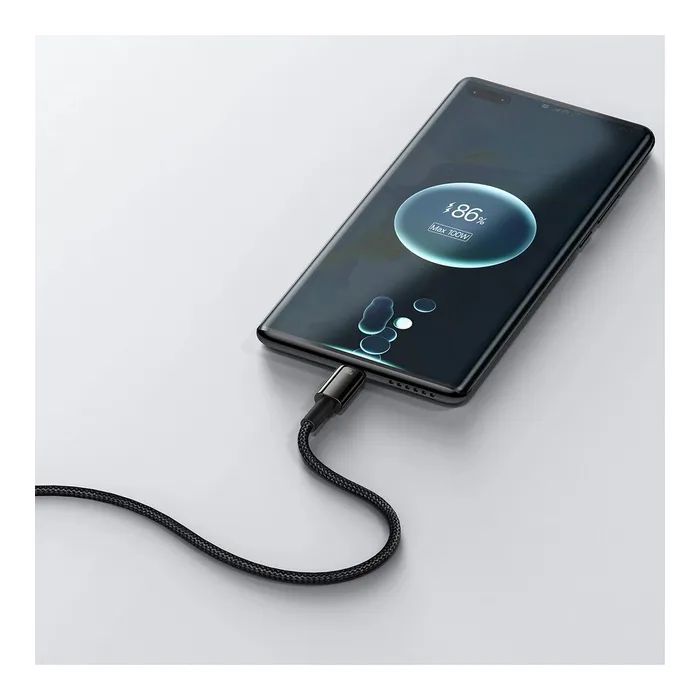 Дата кабель USB 2.0 AM to USB-C 1.0m 100W black Baseus (CAWJ000001) зображення 10