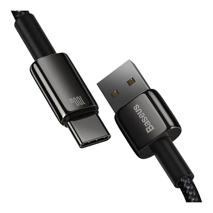 Дата кабель USB 2.0 AM to USB-C 1.0m 100W black Baseus (CAWJ000001) зображення 3