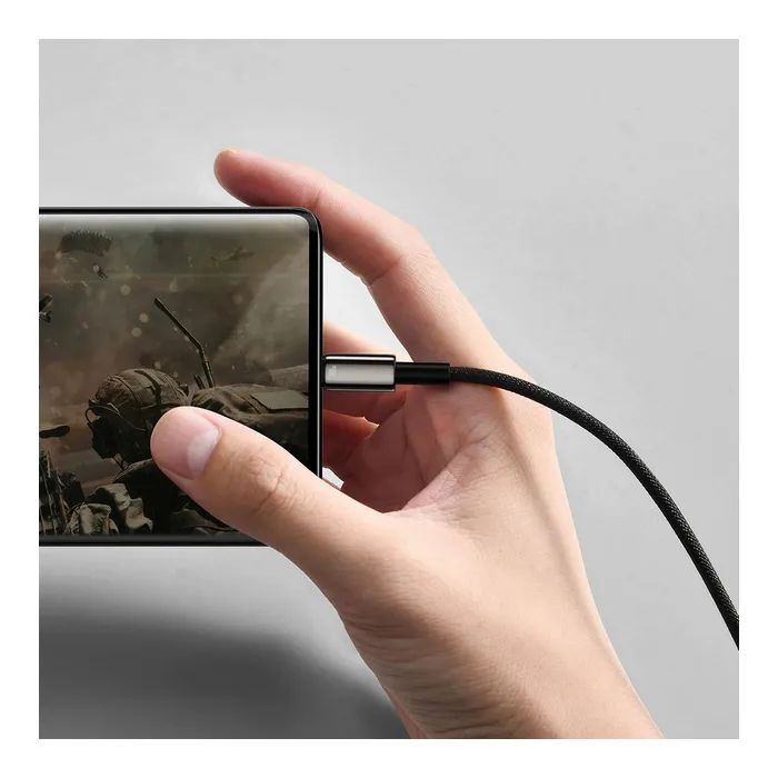 Дата кабель USB 2.0 AM to USB-C 1.0m 100W black Baseus (CAWJ000001) зображення 7